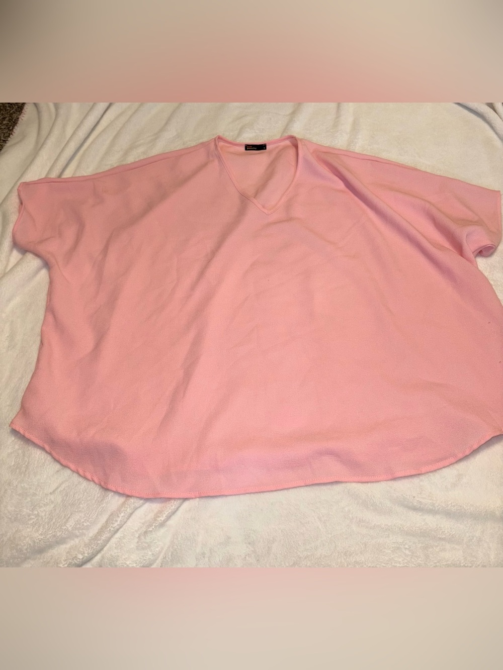Pink V-Neck Top